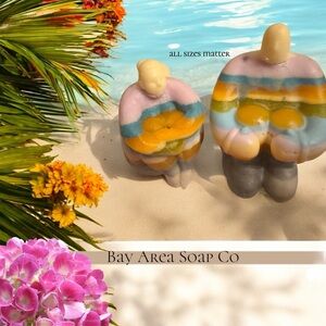 Sculpted Soap Couple Voluptuous Couple Man Woman Goats Milk Honey Aloe Premium